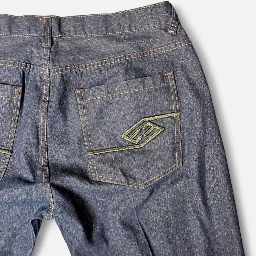 (2009-2012) Enyce Sean Combs Co. Geometric Logo Jeans - Dark Indigo - 42x32